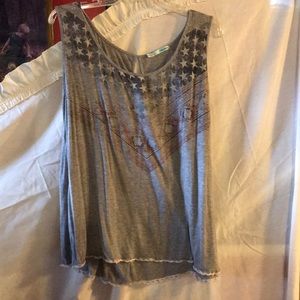 Distressed tank top